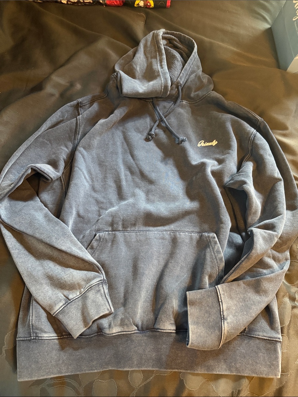 Grizzly Washed Navy Pullover Hoodie